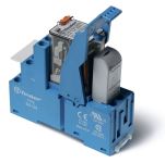 Finder Интерфейсный модуль (сборка 55.34.8.048.0040 + 99.02.0.060.98 + 94.04SMA), электромеханическое реле; 4CO 7A; контакты AgNi; питание 48В AC; кат