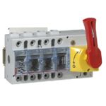 Legrand Выключатель-разъединитель Vistop 100 A 4П рукоятка спереди красная рукоятка / желтая панель Legrand Выключатель-разъединитель Vistop 100 A 4П рукоятка спереди красная рукоятка / желтая панель