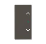 ABB Basic 55 Шато (чёрн) Клавиша двойная free@home, жалюзи ABB Basic 55 Шато (чёрн) Клавиша двойная free@home, жалюзи