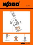 Wago Наклейка-инструкция для клемм для монтажа на рейку с фронтал Серии 280 и 281, с 780 по 784 210-183