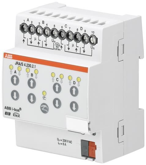 ABB KNX JRA/S 4.230.2.1 Активатор жалюзи 4-канальный с ручным упр., 230В