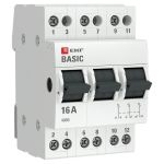 EKF Basic Трехпозиционный переключатель 3P 16А EKF Basic Трехпозиционный переключатель 3P 16А