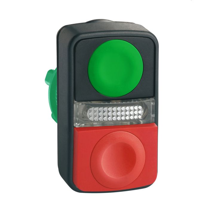SE XB5 Головка кнопки двойная без маркировки + LED ZB5AW7L3740