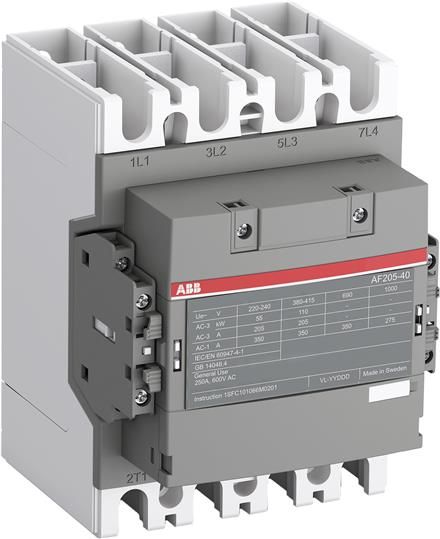 ABB Контактор AF205B-40-22RT-14 с катушкой управления 250-500BAC/DC