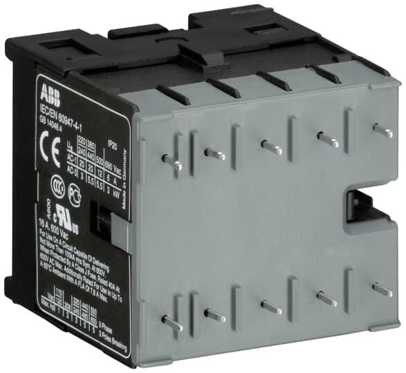 ABB Миниконтактор BC7-30-10-P-2.4-51 12A (400В AC3) катушка 17-32В DС, с выводами под пайку