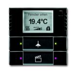 ABB 6128/28-81-500 Терморегулятор KNX с дисплеем и сенсором, 2/4-клавишный, антрацит ABB 6128/28-81-500 Терморегулятор KNX с дисплеем и сенсором, 2/4-клавишный, антрацит