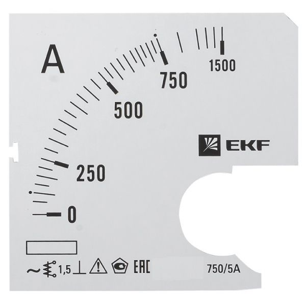 EKF PROxima Шкала сменная для A721 750/5А-1,5