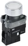 IEK Кнопка LA167-BWF3171 d=22мм RC 1з с подсветкой белая