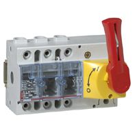 Legrand Выключатель-разъединитель Vistop 125 A 3П рукоятка спереди красная рукоятка / желтая панель