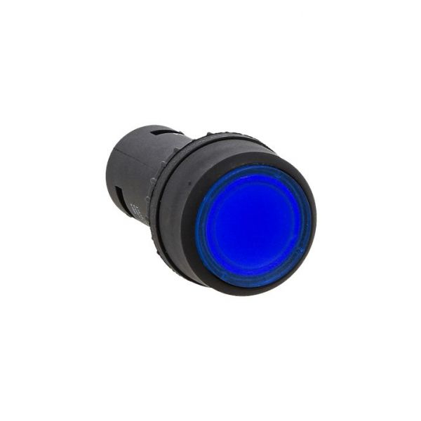 EKF PROxima Кнопка SW2C-10D с подсветкой синяя NO 24В