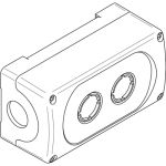 ABB MEP-2-0 Корпус кнопочного поста на 2 элемента пластиковый
