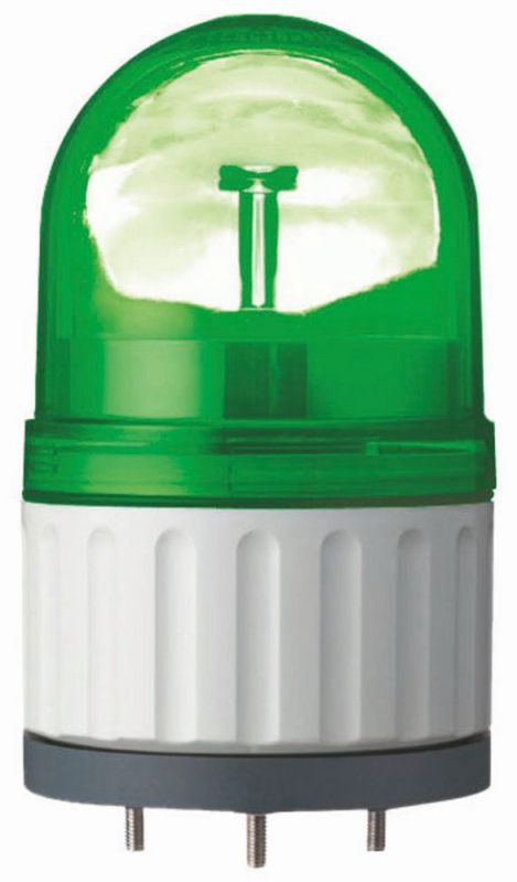 SE Лампа маячок вращающийся зеленая 24В AC/DC 84мм