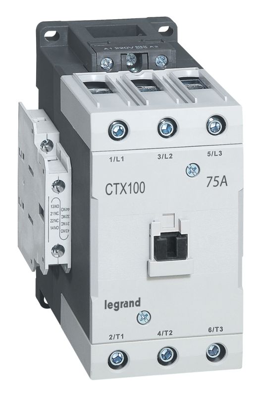 Legrand CTX3 Контактор 100 3P 75A (AC-3) 2но2нз =24В