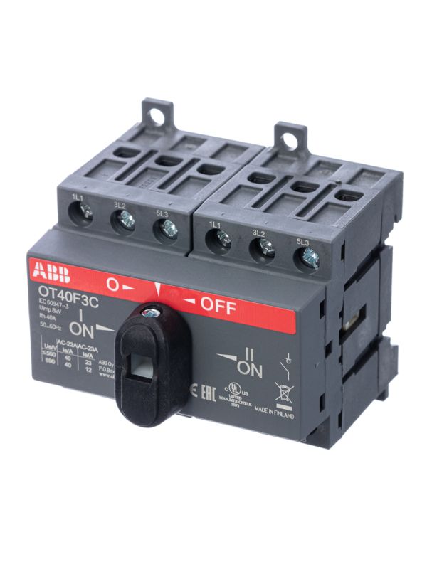 ABB OT40F3С Выключатель-разъединитель реверсивный 3Р 40А с ручкой управления