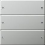 Gira Комплект клавиш, 2 шт. System 55 сталь Gira Комплект клавиш, 2 шт. System 55 сталь