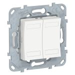 SE UNICA NEW KNX 4-кнопочный выключатель, БЕЛЫЙ АНТИБ.