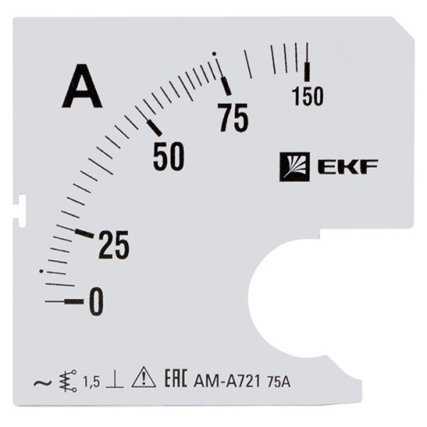 EKF PROxima Шкала сменная для A721 75/5А-1,5