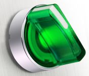 SE XB4 Переключатель с фиксацией 1-2 зеленый 1НЗ+1НО подсветка 24В AC/DC IP65