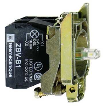 SE XB4 Корпус кнопки 22мм 24B с подсветкой (ZB4BW0B13)