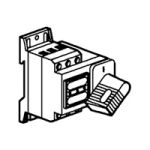 Legrand Vistop Рубильник 3Р 32A фронтальный привод, черная рукоятка Legrand Vistop Рубильник 3Р 32A фронтальный привод, черная рукоятка