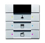 ABB 6129/01-83-500 Сенсор 3/6-клавишный, ИК-приёмник, серебристый алюминий ABB 6129/01-83-500 Сенсор 3/6-клавишный, ИК-приёмник, серебристый алюминий