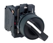 SE XB5 Переключатель 1-0 с фиксацией чёрный 1НО