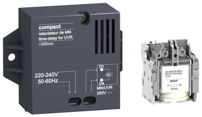 SE Compact NSX Реле времени UVR 220/240В 50Гц NS80/C1251
