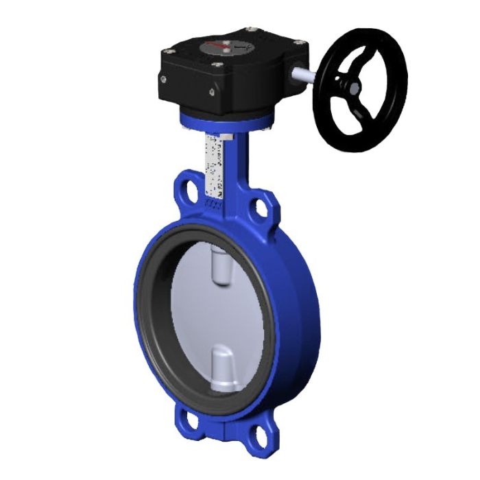 Затвор чугунный с нержавеющим диском и уплотнением EPDM DN 250 PN 16 редуктор Tecofi VPI4449-08EP0250