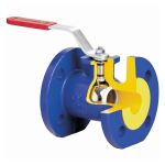 Кран шаровой чугунный DN 200 PN 16 (уплотнение PTFE), фланцевый, полный проход, 400мм, с ISO, Zetkama zBAL.565 Кран шаровой чугунный DN 200 PN 16 (уплотнение PTFE), фланцевый, полный проход, 400мм, с ISO, Zetkama zBAL.565