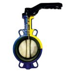 Затвор дисковый чугунный с чугунным диском и уплотнением EPDM DN 600 PN 10 межфланцевый с редуктором Zetkama zBUT.497B600ВD6