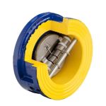 Клапан обратный двухстворчатый чугунный DN 80 PN 16 (створки - нерж. сталь) межфланцевый до 100гр. Zetkama zCHE.407A080C54 Клапан обратный двухстворчатый чугунный DN 80 PN 16 (створки - нерж. сталь) межфланцевый до 100гр. Zetkama zCHE.407A080C54