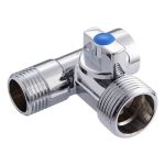 Кран шаровой латунный хромированный DN 15-20 PN 10 проходной для стиральной машины MVI BV.462.040504 Кран шаровой латунный хромированный DN 15-20 PN 10 проходной для стиральной машины MVI BV.462.040504