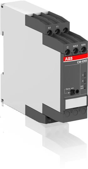 ABB Реле контроля уровня жидкости CM-ENS.11S, слив (чувствит. 5- 100кОм) 24-240В АС/DC, 1ПК, винт. заж.