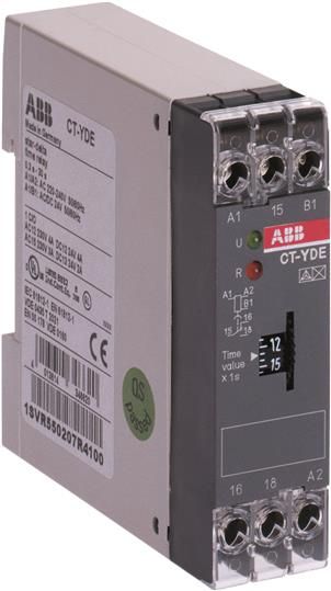 ABB CT-YDE Реле времени (задержка на включ., перекл.Y/D) 24В A C/DC, 220-240В AC (0,3..30с.) 1ПК