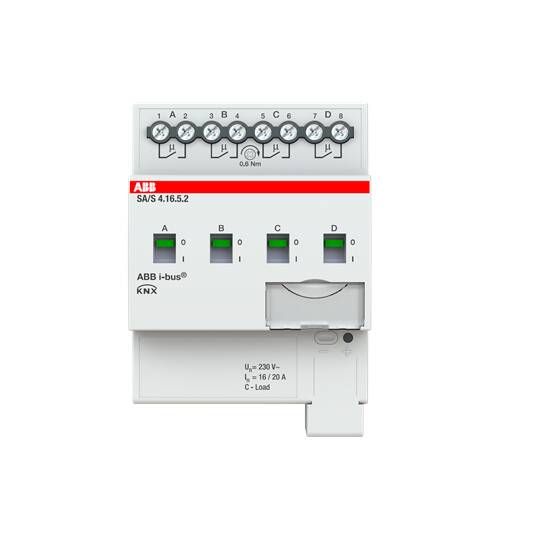 ABB SA/S4.16.5.2 Релейный активатор, 4-канальный, 16AX/20А, MDRC