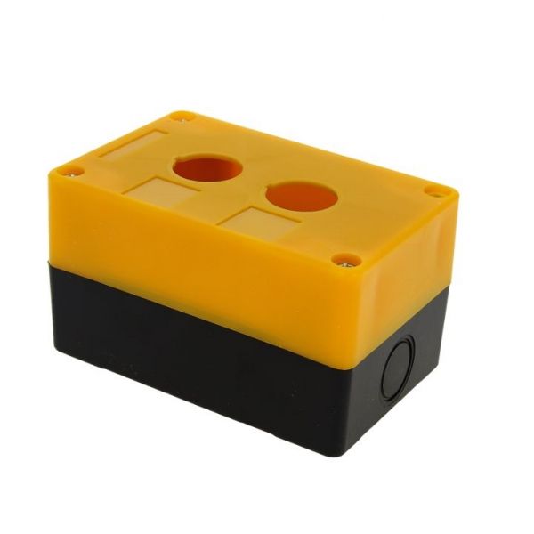 EKF PROxima Корпус КП102 пластиковый 2 кнопки желтый