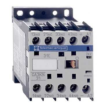 SE Contactors K Контактор бесшумный 3P, 12A, НО, 24V 50/60 Гц, зажим под винт (CA3KN31ED)