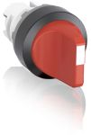 ABB Селекторный переключатель 2-позиц. с рукояткой цвет красный 22мм с фиксацией, IP66