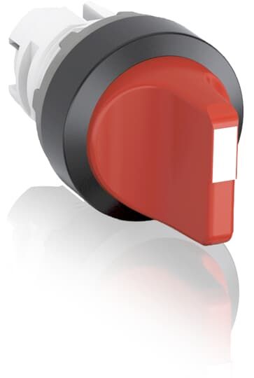 ABB Селекторный переключатель 2-позиц. с рукояткой цвет красный 22мм с фиксацией, IP66