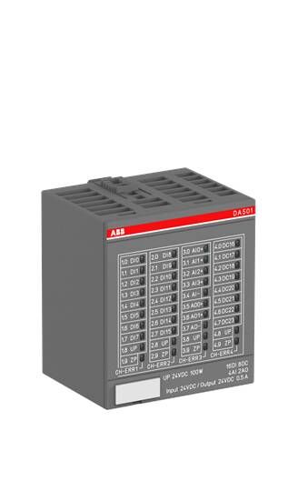 ABB Модуль В/В, 16DI/4AI/2AO/8DC, DA501