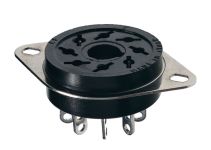 Finder Штепсельный разъем 11-штырьков для реле 60.13, таймера 88.02; под пайку; монтажный фланец