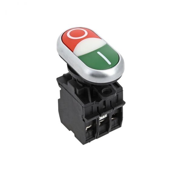 EKF PROxima Кнопка LA32HND красно-зеленая 'Пуск-Стоп' с подсветкой NO+NC