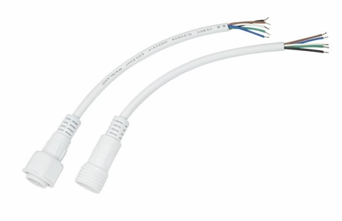 REXANT Соединительный кабель (5pin) герметичный (IP67) 5х0.5мм? 300V белый
