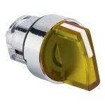 EKF PROxima Исполнительный механизм переключателя ХB4 желтый на 3 положения с фиксацией, с подсветкой с короткой ручкой EKF PROxima Исполнительный механизм переключателя ХB4 желтый на 3 положения с фиксацией, с подсветкой с короткой ручкой