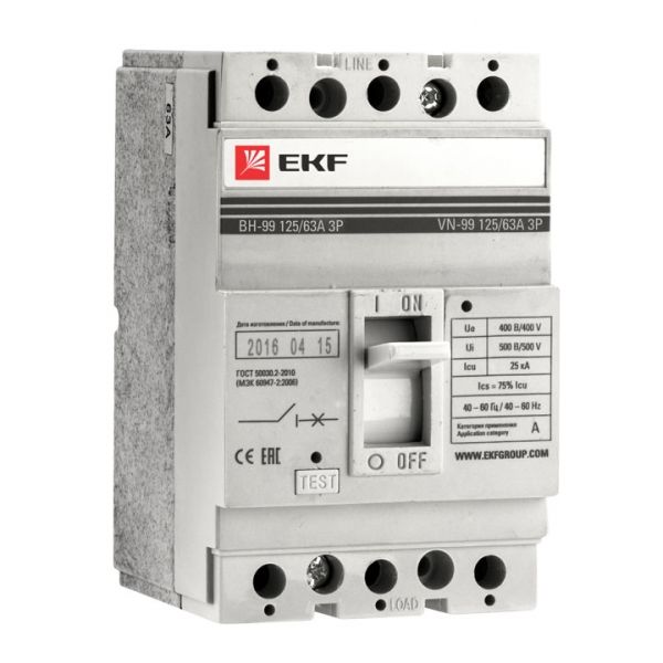 EKF PROxima Выключатель нагрузки ВН-99 400/400А 3P