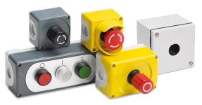 ABB Пост кнопочный CEPY1-1002 с кнопкой ГРИБОК 2 НЗ отп.вытягиванием