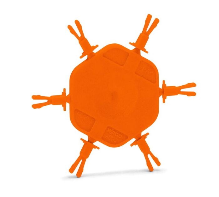 Wago держатель с 6 кодирующими штырями для кодирования гнездовых разьемов, оранжевые 2022-100