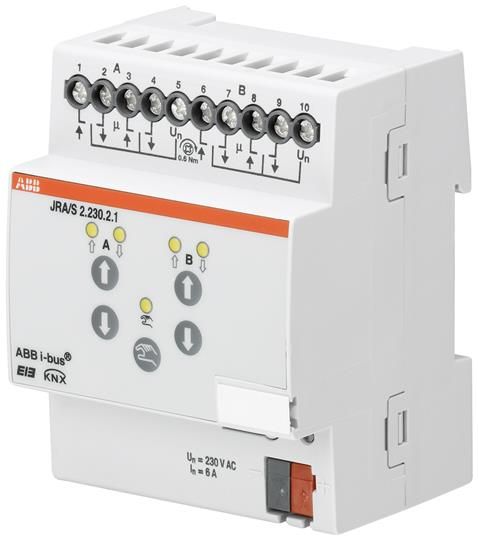 ABB KNX JRA/S 2.230.2.1 Активатор жалюзи 2-канальный с ручным упр., 230В