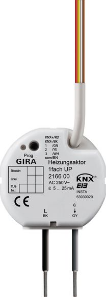 Gira Устройства управления системой отопления Instabus KNX/EIB, скрытого монтажа