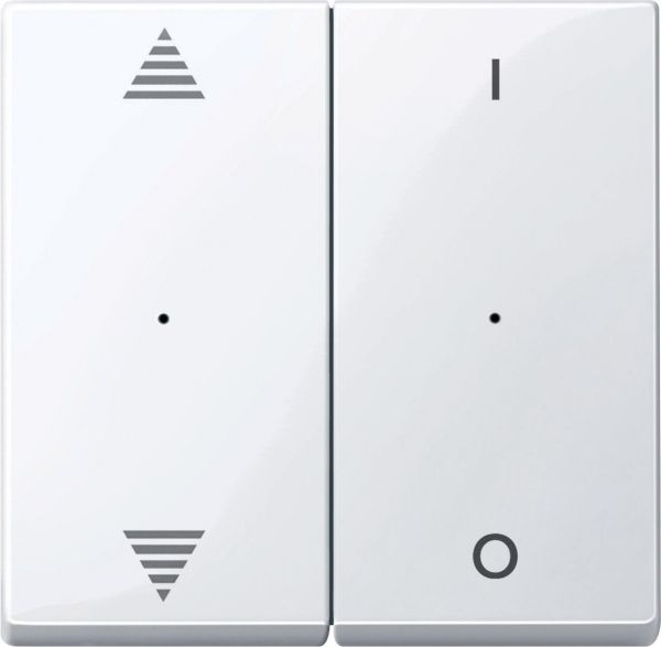 SE Merten KNX\EIB SM Актив Бел Клавиша для модуля 2-кнопочного выключателя, с символами ВВ/ВН, 1/0 (MTN619625)